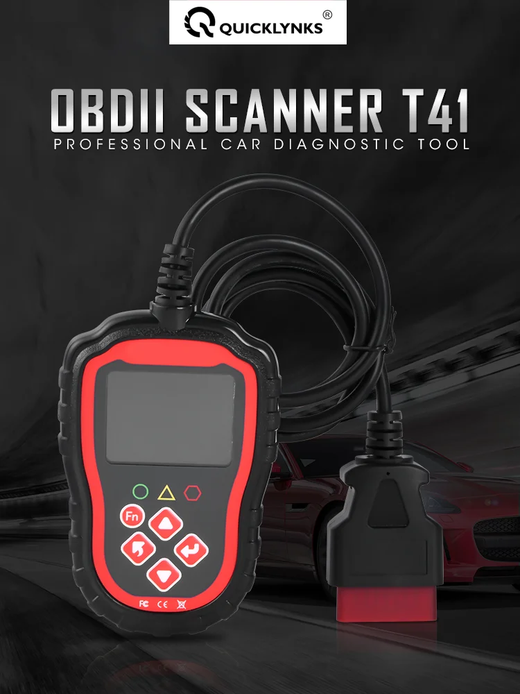 Quicklynks T41 Car Full Obd2 Car Code Reader Professional Obd2