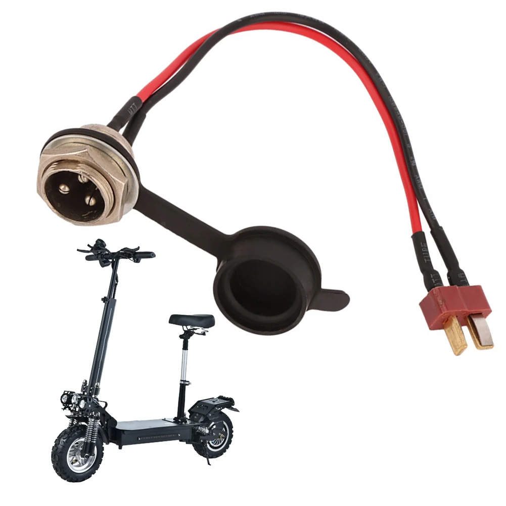 

15cm Electric Scooter Power Charger T-Head Charging Cable Port Plug Electric Scooter Replacement Accessories For Kugoo M5