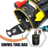 Tool Pouch for Woodworking Electrician Mechanic 1680D Rotatable Quick-hanging Nail Tool Bag Man Gift Tool Organizer Belt Po M1M7
