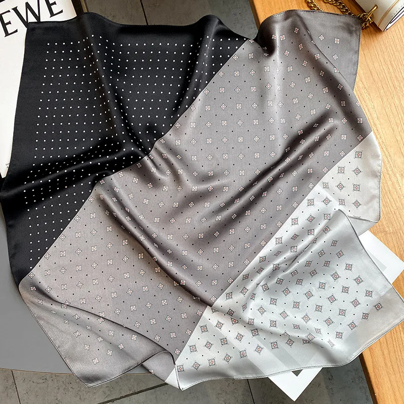 100% Mulberry Silk Square Scarf for Women