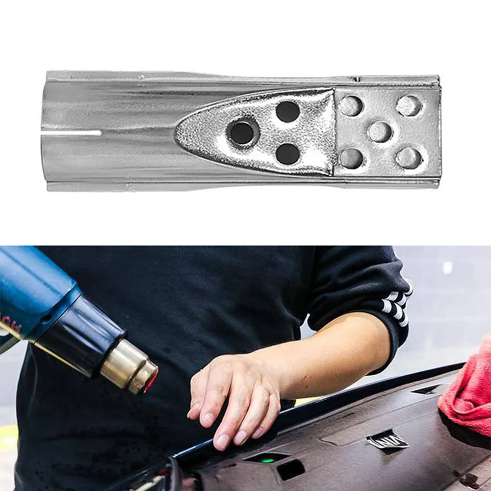 

1PC Stainless Steel Nozzles Electric Heat AirGun Nozzles Silver Welding Accessories 136*35*40mm Long And Flat Replacement Tools