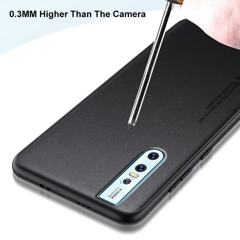 Luxury PU Leather Case For Vivo V15 Pro Matte Back Cover Silicone  Shockproof Protection Phone Case For Vivo V15 V15Pro Coque AliExpress  202192403