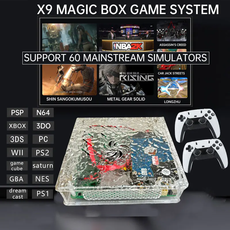Console di Gioco Retrò LZAKMR X9 1TB con Oltre 70.000 Giochi | Oltre 60 emulatori | Uscita 4K HD | Console di Gioco Domestica Plug & Play per WII PSP PS2 XBOX - Image 3