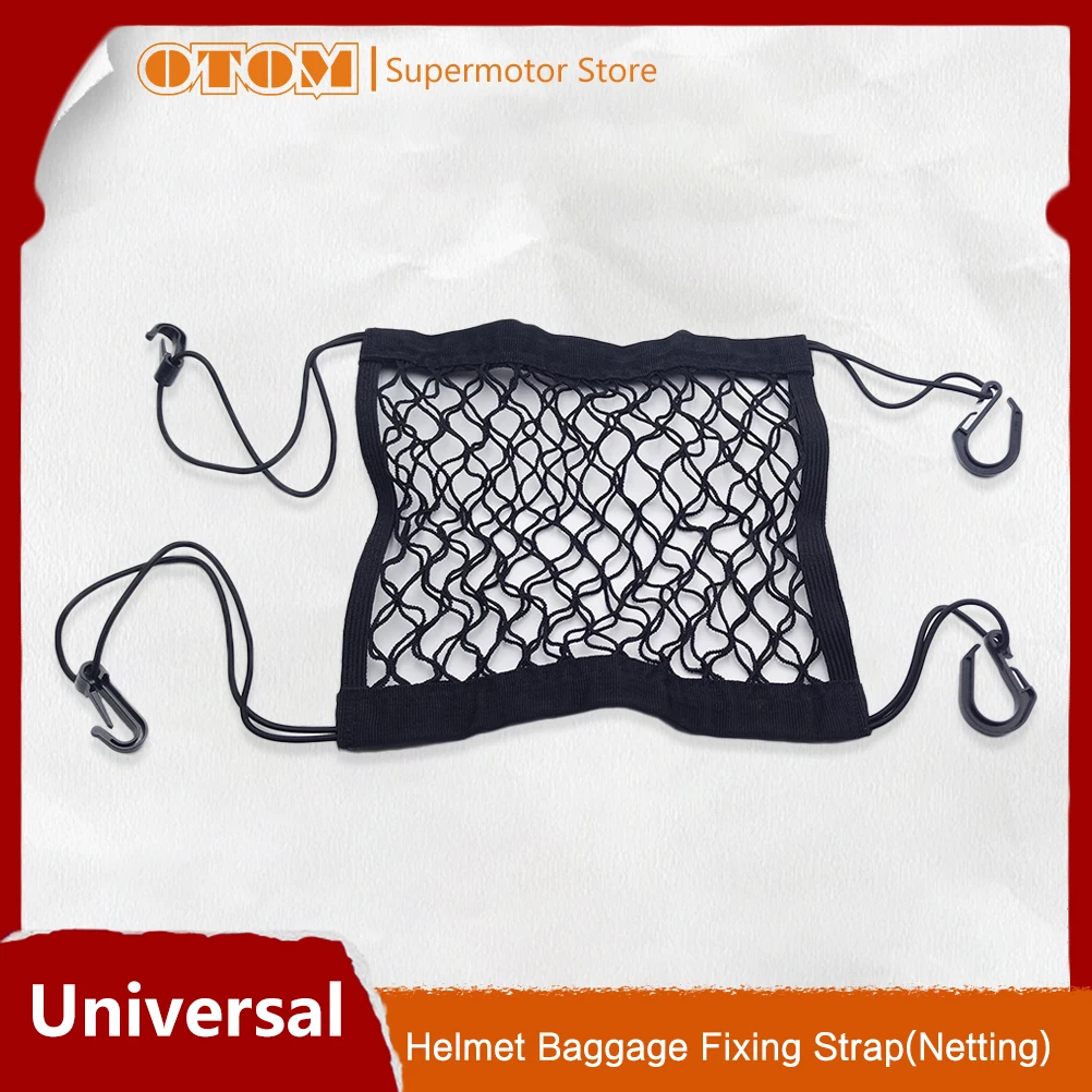 

OTOM Motorcycle Helmet Baggage Fixing Strap Luggage Net Protective Gears Elastic Mesh For KTM HONDA YAMAHA KAWASAKI SUZUKI Bikes