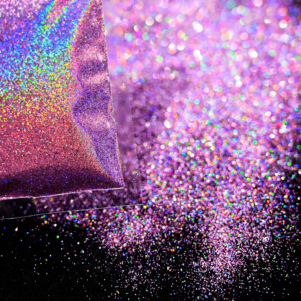 10g/bag Rubbing Nail Powder Holographic Extra Fine Glitter Mirror Chrome Pigment Dust UV Gel Polish Nail Art Decoration