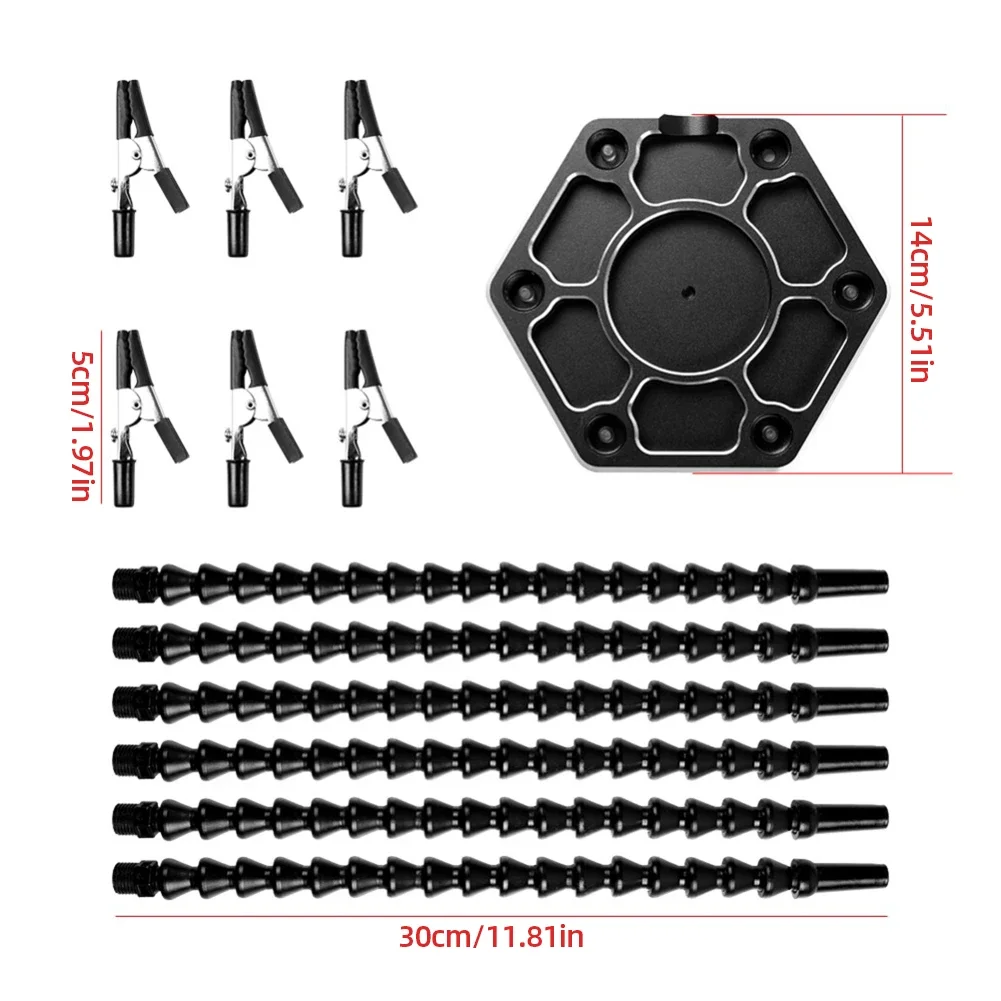 Soldering Iron Holder Flexible Arms Rotatable Clips Soldering Third Hand Tool Detachable for Electronics Repair/ Soldering/DIY soldering helping hands