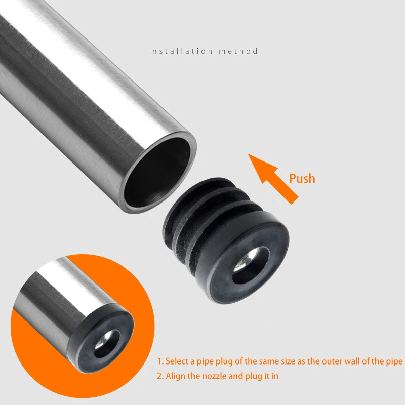 16 Pieces M8 M6 plastic furniture legs hole plug with nut black blind hole end cover chair leg cover protective cover furniture