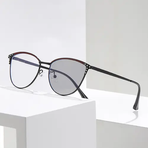 New Trend Cat Eye Photochromic Glasses Fashionable Diamond Cut Myopia Glasses Women Men Luxury Color Changing Eyewear 0-1.0-4.0 - Image 7