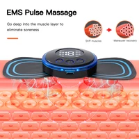 EMS Neck Massager Electric Muscle Stimulator Cervical Sticker Massage Patch Low Frequency Pulse Masajeador Pads Body Pain Relief 2