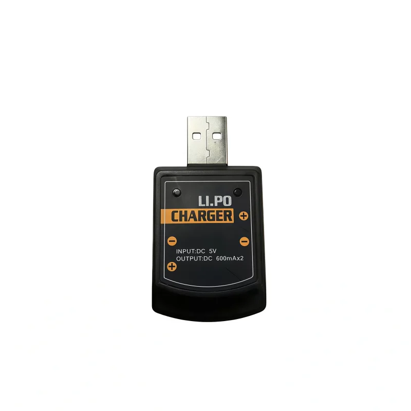 Boîtier du chargeur USB JST 1 à 2 pour batterie lithium 3.7V drone, LED verte allumée