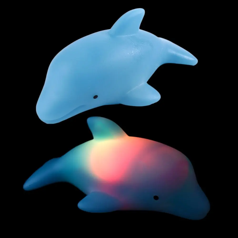 

Светящиеся игрушки для плавания, светящиеся плавающие игрушки для ванной, светящиеся пляжные игрушки, детский дельфин, игрушки для ванной, плавающая игрушка для воды