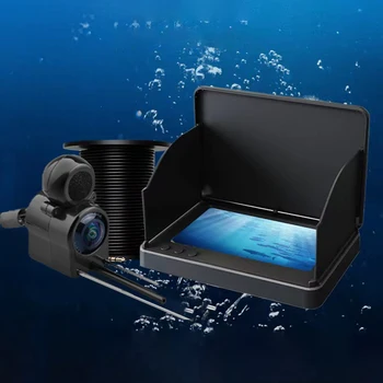Underwater Fishing Camera 4.3 Inch IPS Monitor Ice Fishing Camera 220° Fish Finder Night Vision Waterproof for Ice Lake Fishing 3