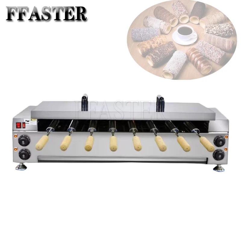 

Commercial Chimney Cake Roll Machine Waffle Maker Automatic Toaster Roll Machine Chimney Cake Oven 220V Bread Machine