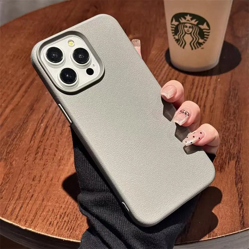 Colorful Lychee Stripe Protective Phone Case