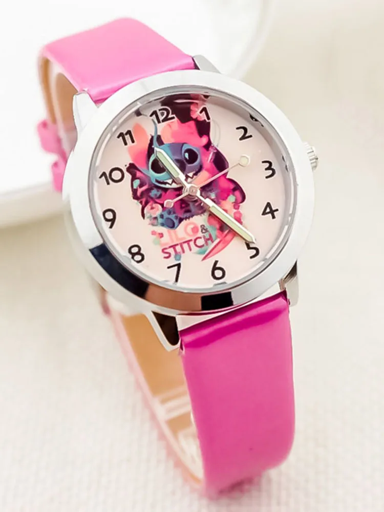 Disney Cartoon Character Stitch luminous Children's Watches Anime Figure  Vintage Quartz Fashion Watch Children's Gift - AliExpress