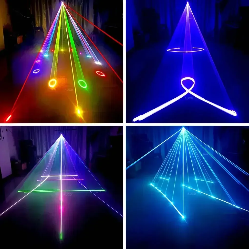 Laser Module Portable Android & Apple Bluetooth APP 3-5W RGB Animation Scan Laser Projector Light For DJ Disco Xmas Party Show Stage Lighting