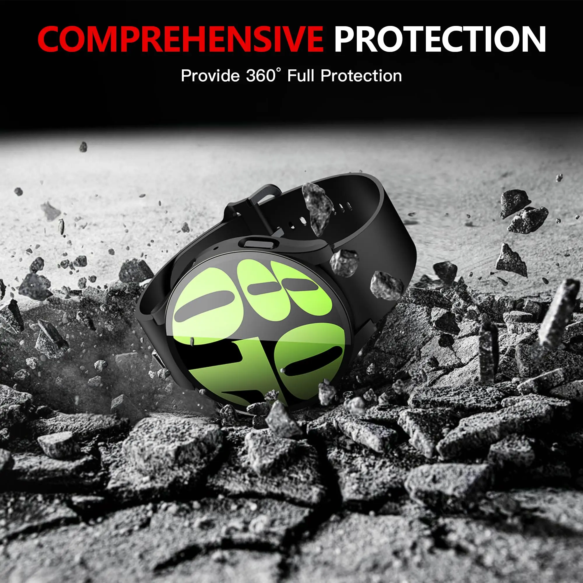 Ultimate All-Around Screen Protector: Durable Hard PC Bumper with Tempered Glass