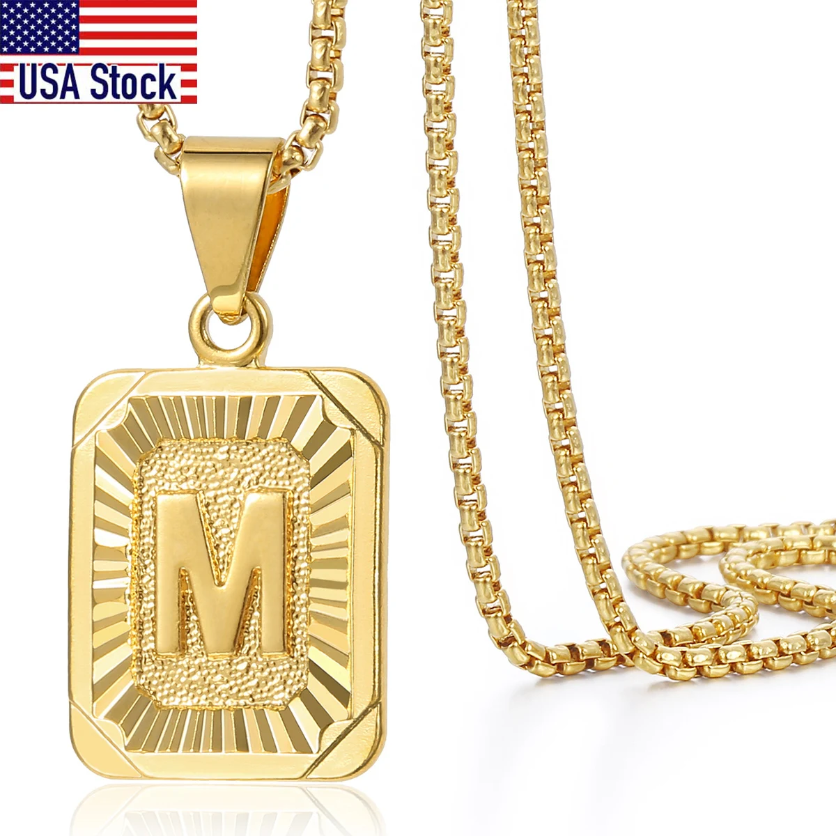 Wholesale New XX letter Pendant Hip Hop Necklace 24 Inch Chain Gold Silver  plated Initial Necklace Men Jewelry From m.