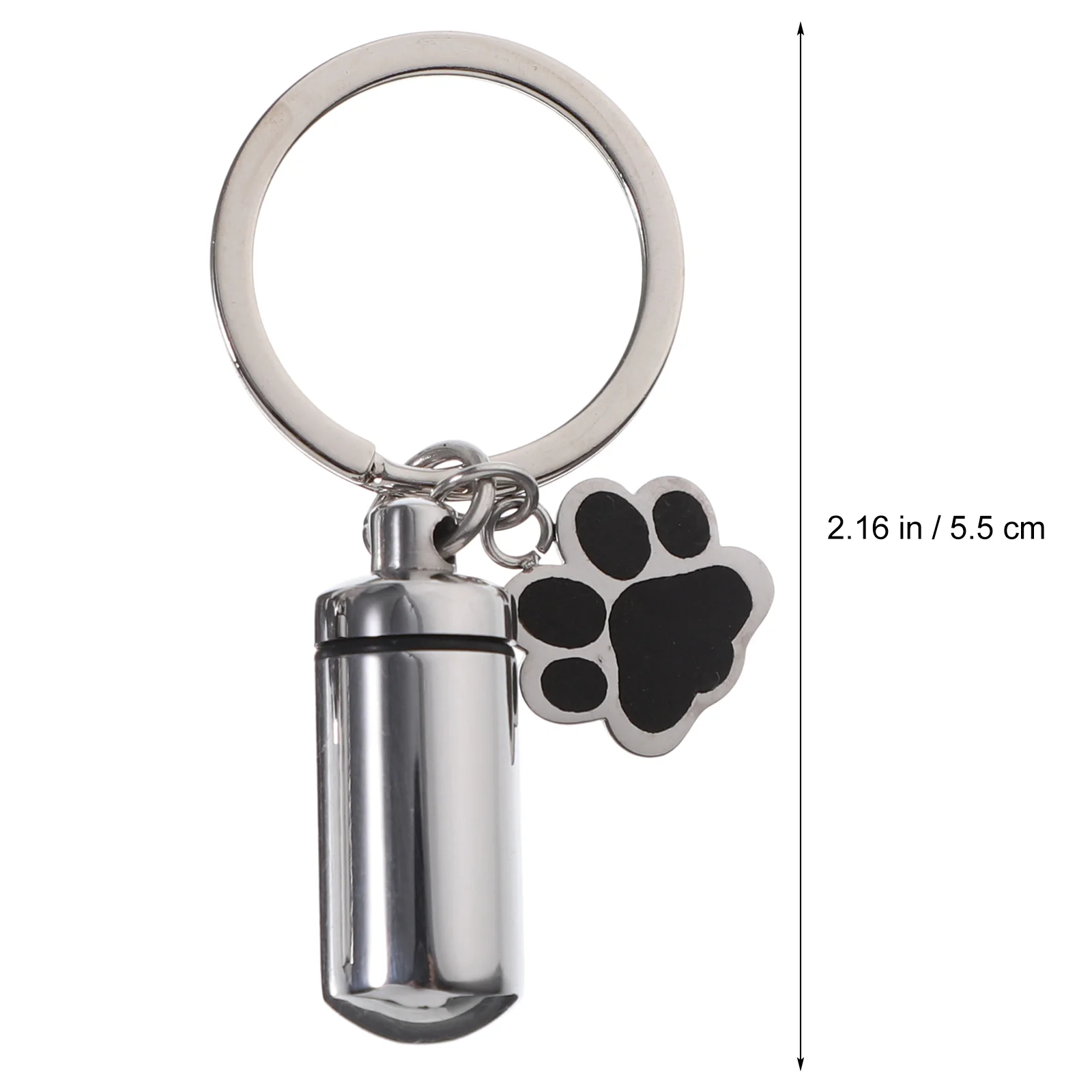 2 Pcs Bone Ash Necklace Pet Urns For Hair Locket Stainless Steel Pet Urn Hanging Ash Jar Memorials
