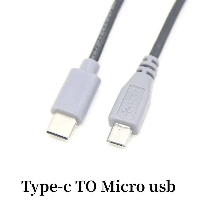 Universal Type-C to Micro USB Data Cable - Copper Charging & OTG Transfer, Multiple Length Options