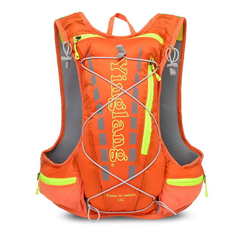 15L cycling running backpack male female ultra light breathable cycling cross country marathon water bag backpack 450g 2