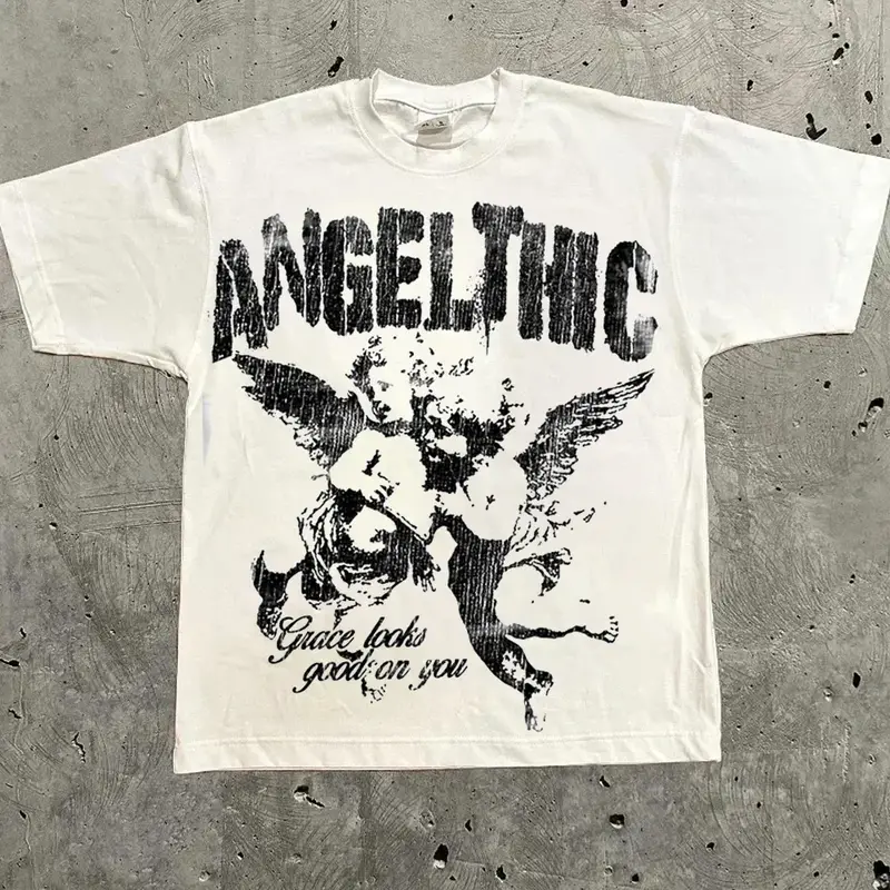 Harajuku Letter Graphic T Shirts Y2k Tops Men Women High Street Oversized T Shirt Pro Choice Streetwear Vintage Tee Clothing - Image 5