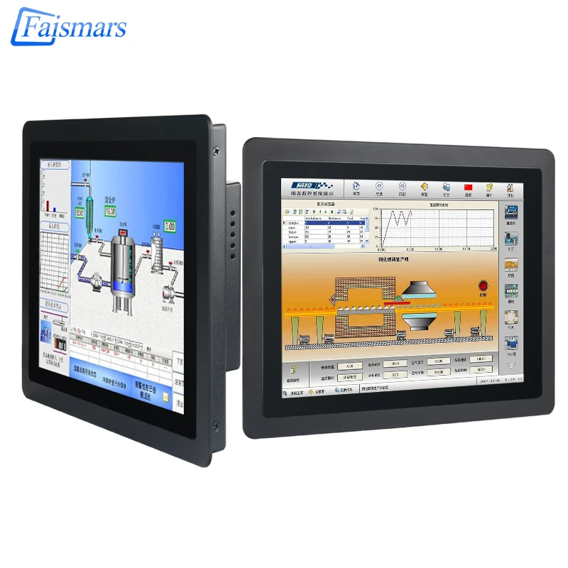 Flat True Capacitive Touch Screen Monitor 10-19 Inch Waterproof Front ...