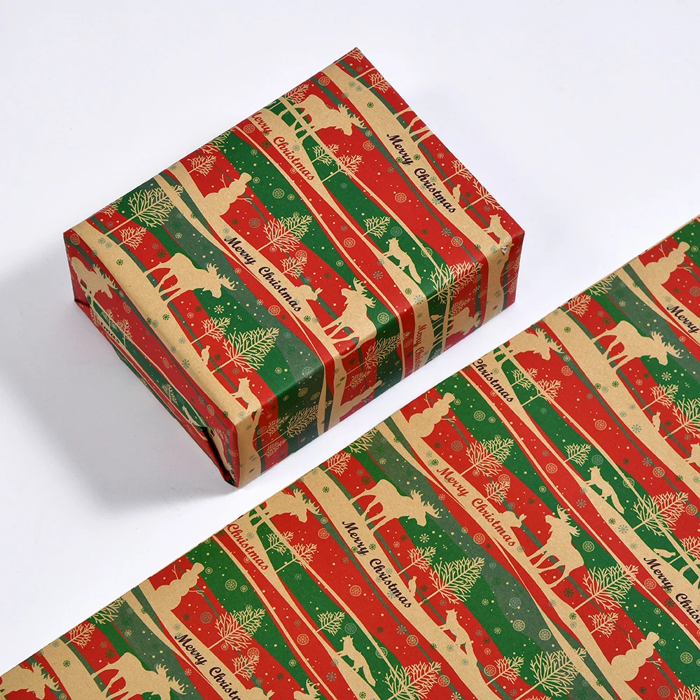 Green Decoration Gifts Wrapping Paper Artware Kraft Packing Paper Christmas  Vellum Paper Origami Paper - Gift Boxes & Bags - AliExpress