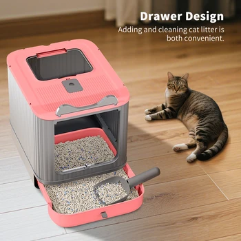 Foldable Enclosed Litter Box 1