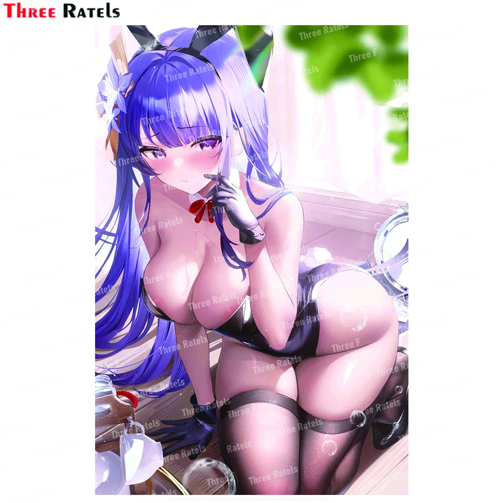 

Three Ratels L969 Raiden Shogun Genshin Impact Personality Car Stickers PVC Fashion Auto Decorative Accessories Waterproof Decal