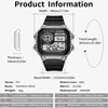 Synoke Shockproof Men's Sport's Watch Fashion 30M Waterproof Swimming Digital Wristwatch Colorfully Led Light Male Alarm Clock 2