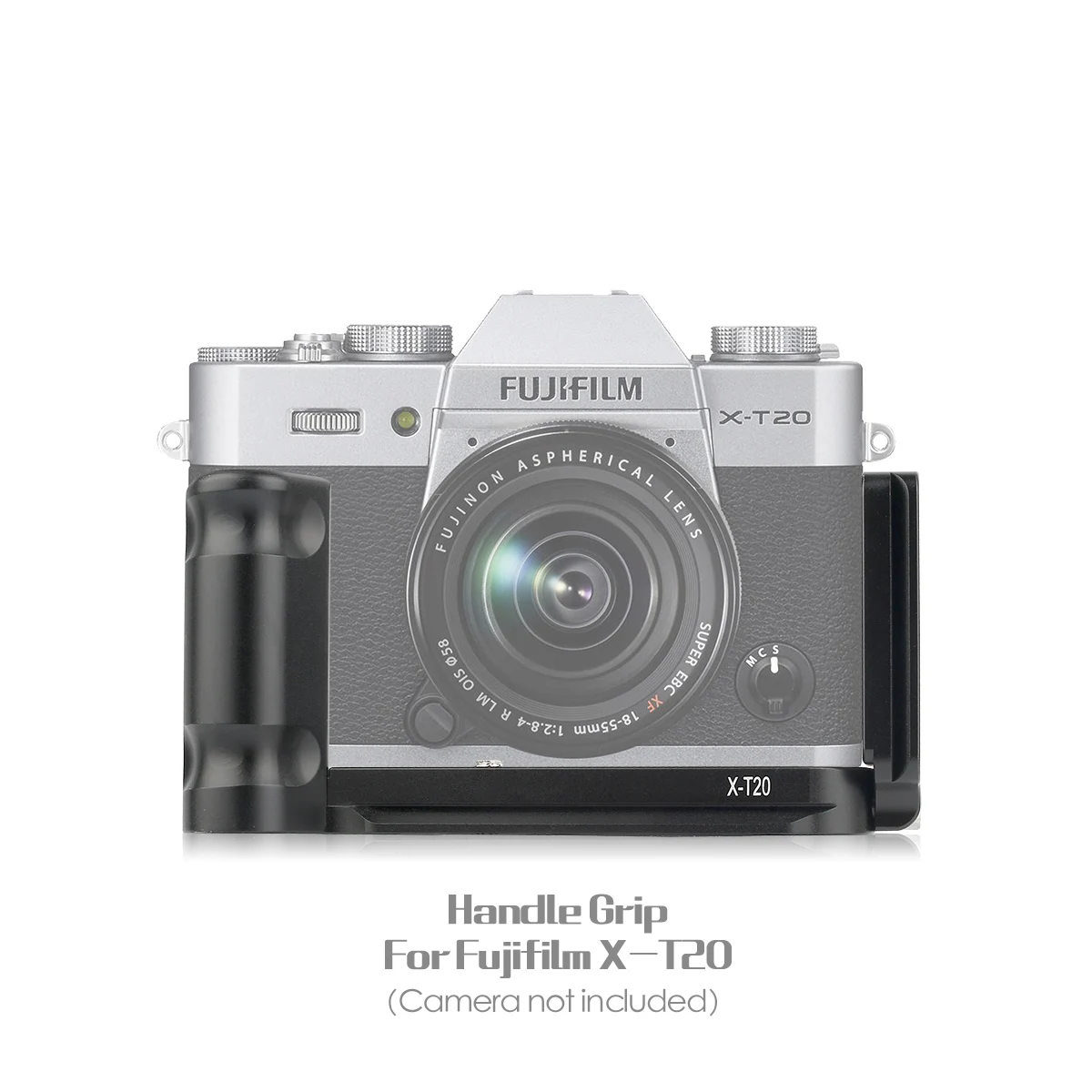Metal Hand Grip XT30/20 Aluminum Alloy Quick Release Plate L-Bracket for Fujifilm XT30/XT20 Cameras