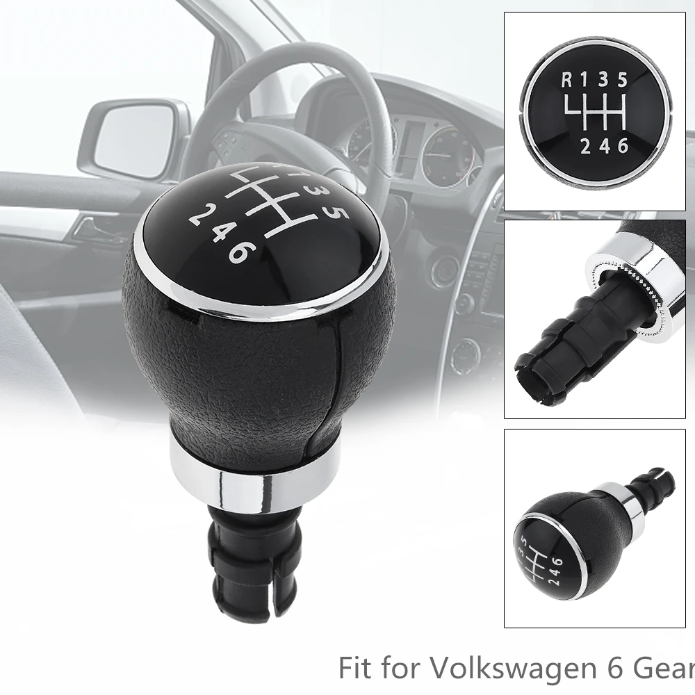 

6 Speed Car Manual Gear Shift Handball Knob Fit for Volks-wagen V-W Pas-sat B6 05-11