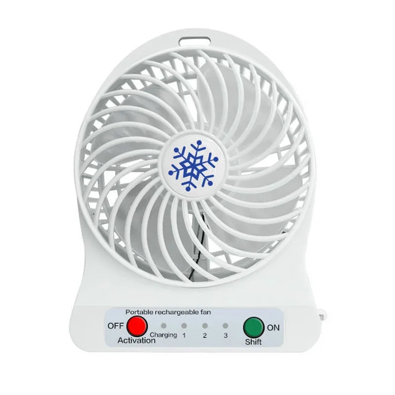 Mini Portable Handheld Fan Rechargeable USB with LED Light Desktop Air Cooler Outdoor Office Small Fan 1200mah Battery mini fan