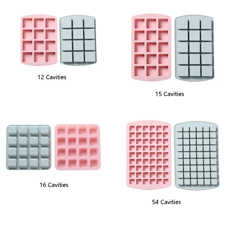 Small Square Shape Silicone Soap Mold Non-Stick Cake Mold For Making Jelly Cake Mousse Soap DIY Handmade Tool