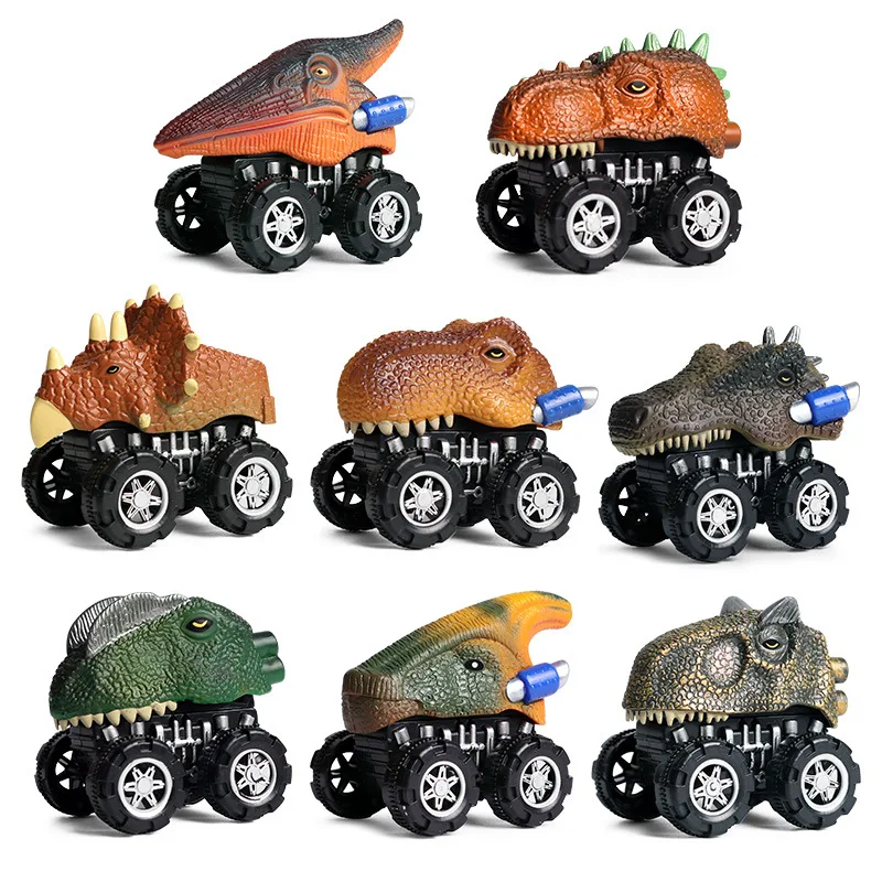 

Amazon simulation dinosaur car toy recycling car set off-road racing Tyrannosaurus Rex Triceratops animal model