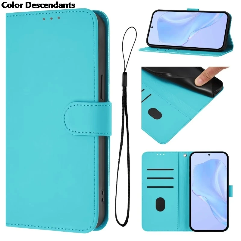 Premium PU Leather Flip Phone Case with Holder and Wallet Cover