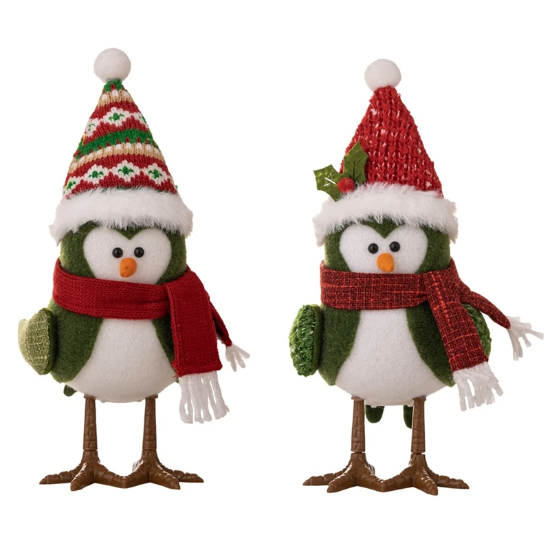 

Christmas Decorations Christmas With Lights Bird Doll Ornaments Creative Atmosphere Decoration Doll Gifts
