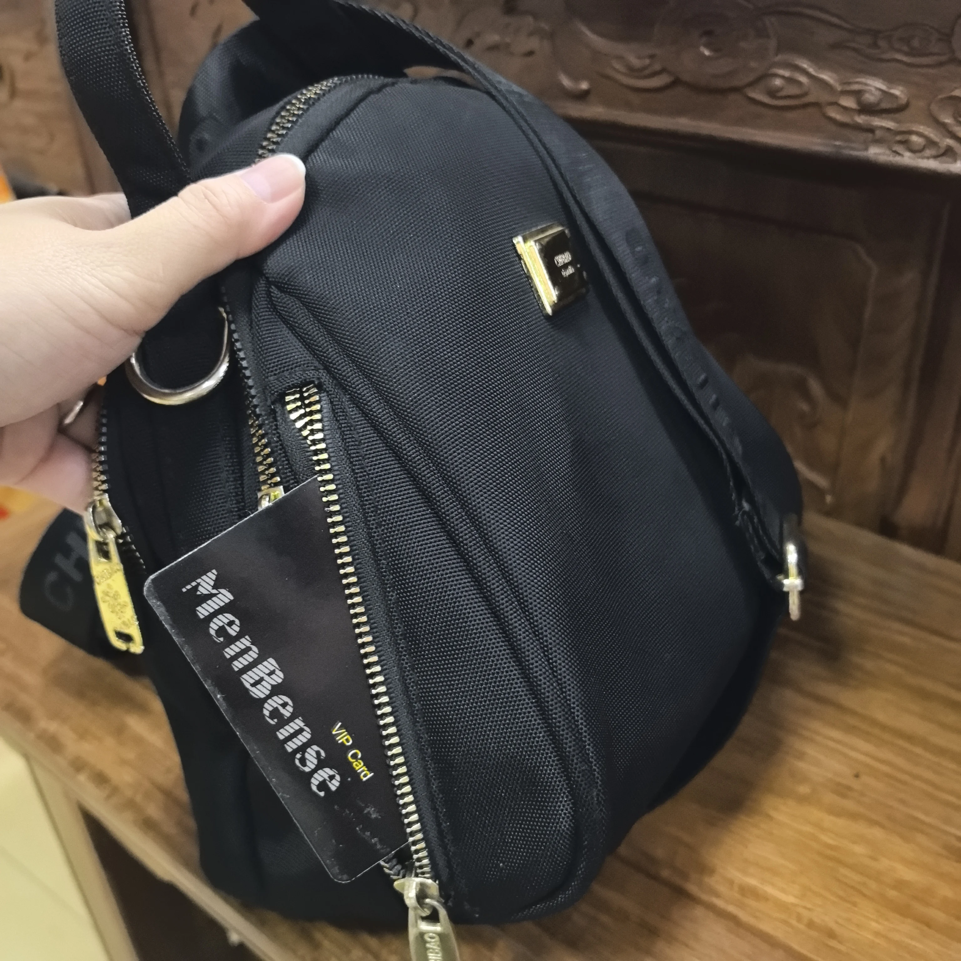 Oxford Cloth Adjustable Straps Backpack Bag main image 1