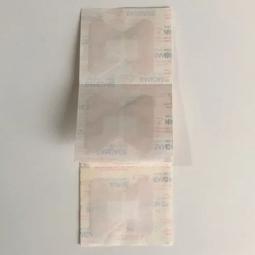 나비 모양 손가락 끝 밴드 보조 상처 드레싱 패치, 테이핑 통기성 밴드 보조 PE 탄성 접착 붕대 석고, 10 개 5