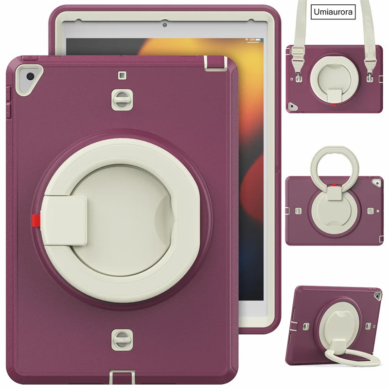 Heavy Duty Case For IPad 10.2 7th 8th 9th Gen Mini 6 5 9.7 2018 Air 2 3 4 10.9 10.5 2020 Pro 11 2021 Kids Shockproof_voghion.com