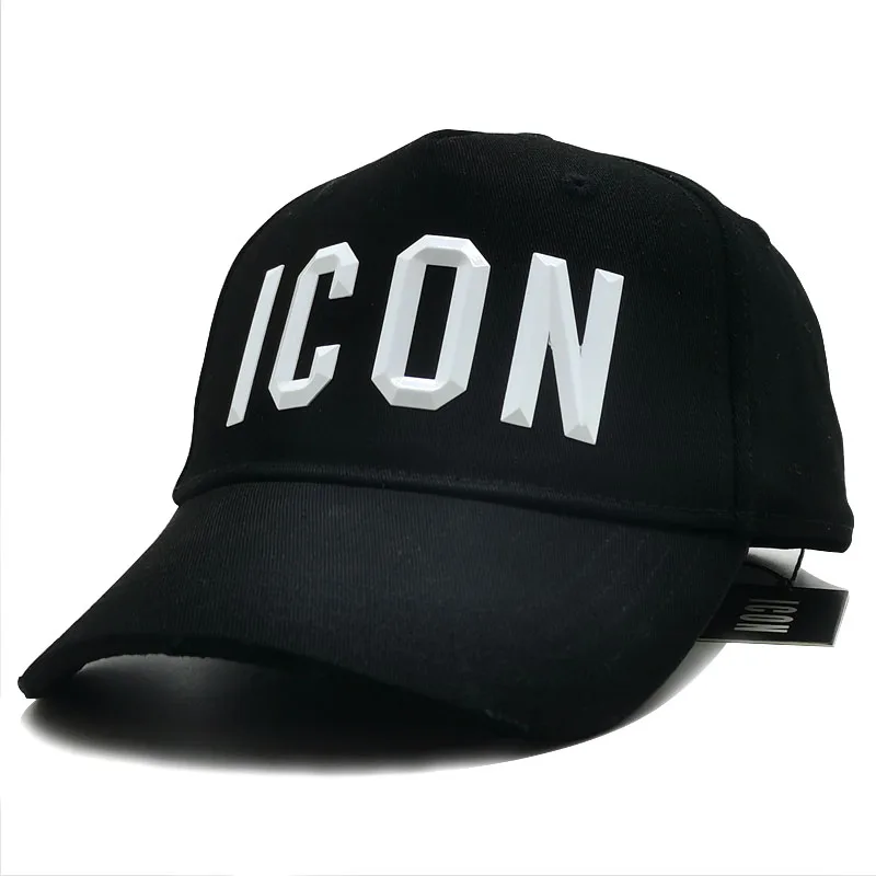 ICON Brand Baseball cap Men's Women's Rubber Label ICON Letter Dad's Hat Hip Hop Truck Driver's Hat Hombre Gorras Kaquette 3