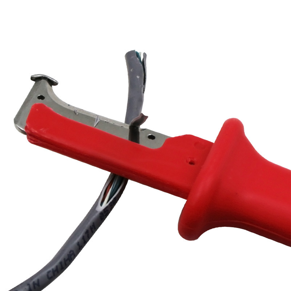 Electrical Insulation Cable Wire Stripper Cutter Straight Curved Hook Fixed Blade Stripping Knife Wire Stripper Hand Tools