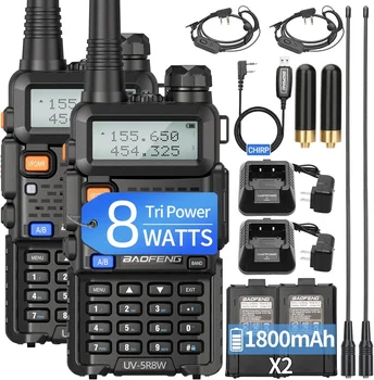 1/2/4 PCS Baofeng UV-5R 8W Walkie Talkie Ham Radio Dual Band VHF UHF Portable FM Amateur 1800mAh UV5R  Two way Radio For Climb 1