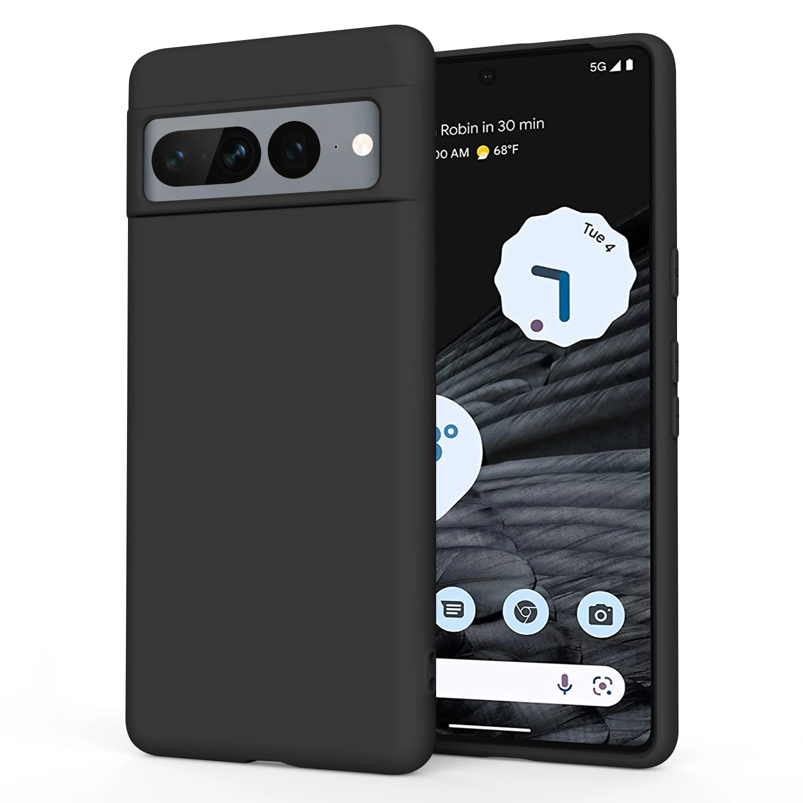Stylish Liquid Silicone Shockproof Phone Case - Soft Back Cover Accessory