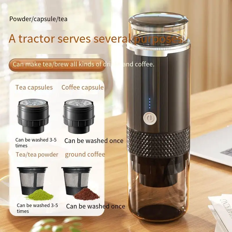 Home Appliance.Wireless Electric American Kcup Capsule Coffee Machine Car Home Portable Coffee Machine Outdoor Cup.