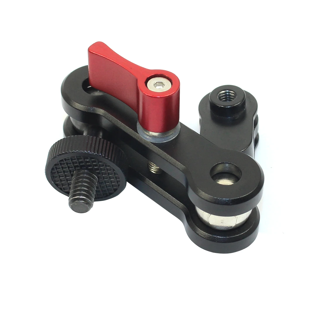 Aluminium Mini Magic Arm Stativhalterung 1/4 Adapter Blitzschuh Kugelkopf Monitorhalter für GoPro 13 12 für DJI Osmo 360 Videokamera – Detail 7