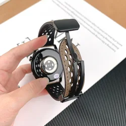 Premium 22mm Magnetic Leather Watch Strap Bracelet for 22mm width band (Taupe)