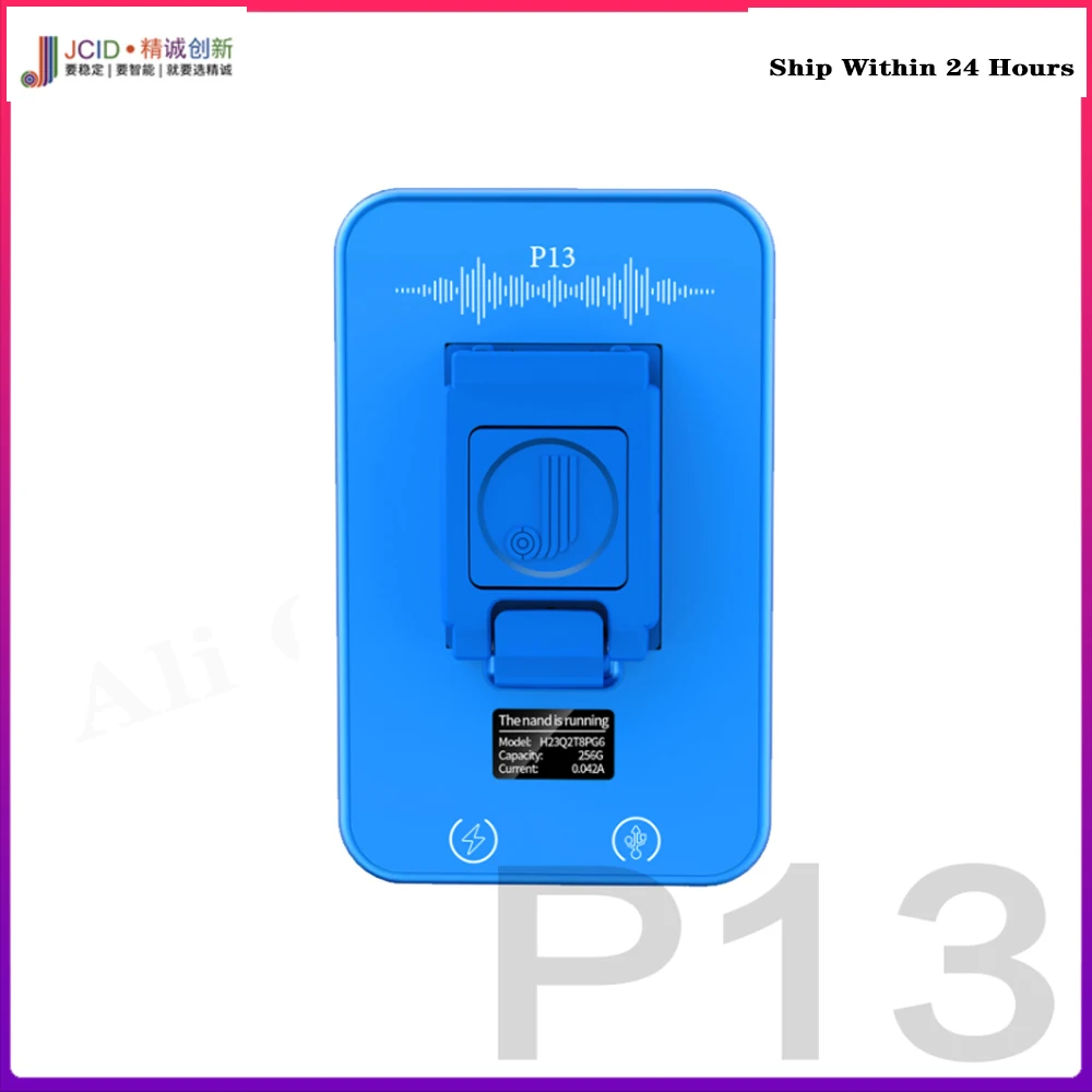 

JCID P13 BGA110 PCIE Nand Programmer For iPhone 6-13Promax integrated Purple Screen Repairing & Unbinding Hard Disk Wifi Tool