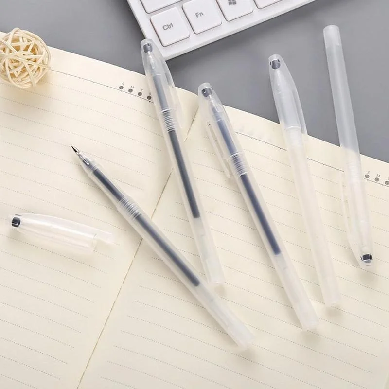 10 stücke Gel Stift Shell Kugelschreiber Transparente Abdeckung Klar Stift Stationäre Büro Schule Liefert Schreiben Werkzeuge Bildung Liefert – Detail 5